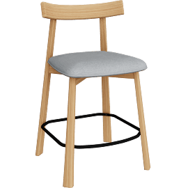 Perspective view of Dining - Ushi - Counter Stool