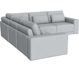 Perspective view of Orian - Sectional - 4 Seater