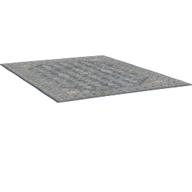 Perspective view of Darya Rug