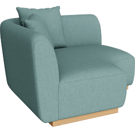 Perspective view of COMO CURVED CORNER