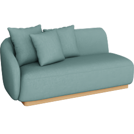 Perspective view of COMO 2 SEAT 1 ARM LEFT