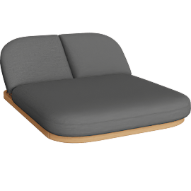 Perspective view of COMO DOUBLE SUN LOUNGE