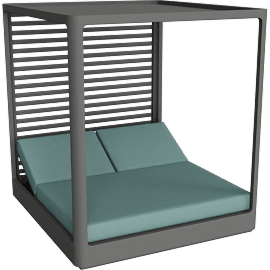 Perspective view of VICTORIA ALUMINUM CABANA