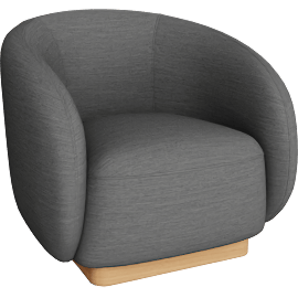 Perspective view of COMO LOUNGE CHAIR