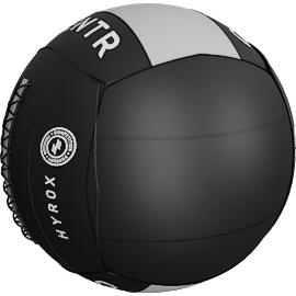 Perspective view of CENTR x HYROX Competition Wall Ball