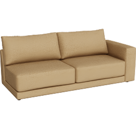 Perspective view of Gather Right-Arm Sofa Sectional Piece