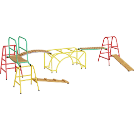 Perspective view of Outdoor Activity Play & Balance Gyms