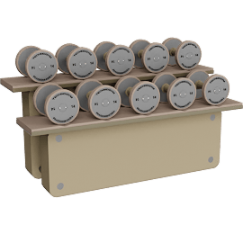 Perspective view of Personal Tools Dumbbells Horizontal 