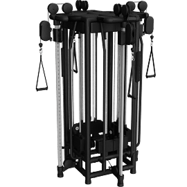 Perspective view of Adjustable pulley tower