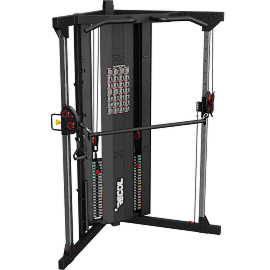 Perspective view of Recoil Kompakt Kryssdrag stål svart