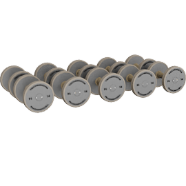 Perspective view of Personal Tools Dumbbells