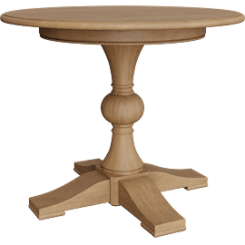 Perspective view of Cooper Round Dining Table 36"