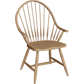 Perspective view of Gilbert Armchair