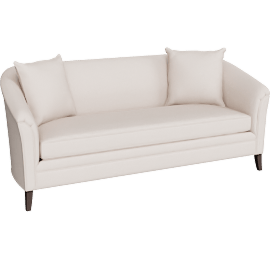 Perspective view of Nathalie 78" Barrel Sofa