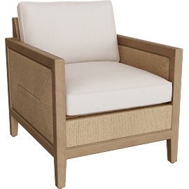 Perspective view of Mylos Outdoor Lounge Chair