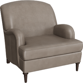 Perspective view of Reede Leather Club Chair