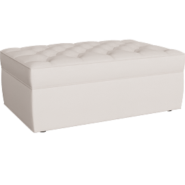 Perspective view of Ivan Storage Ottoman