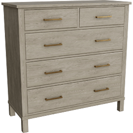 Perspective view of Canton Oak Dresser