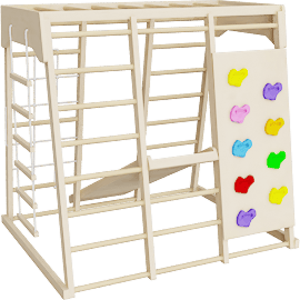 Perspective view of Indoor Playground Gym Playset 1