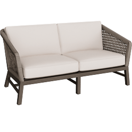 Perspective view of Viscaya Outdoor Loveseat