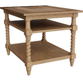 Perspective view of Madalynn Maple End Table