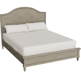 Perspective view of Clermont Curved Cal King Bed