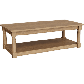Perspective view of Connall Maple 55 in. Rectangular Coffee Table